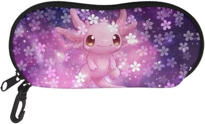 HUIACONG Glasses Case with Clip Zipper Eyeglasses Case Sunglasses Case Soft