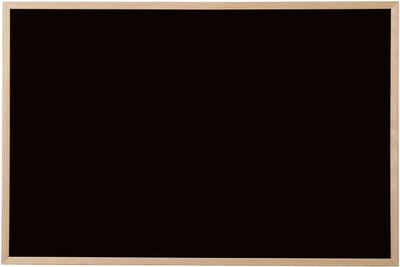 Krijtbord met zwart gelakt houten frame, afmeting 60 x 40 cm.