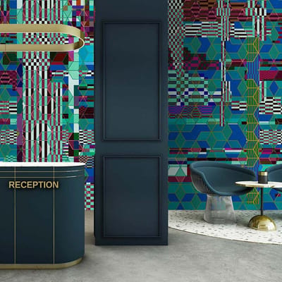 Fotobehang mirage3 DD122260 Livingwalls Walls by Patel 3 Turkoois Blauw Vlies 270 x 400 cm (4 delen) Goedkoop fotobehang