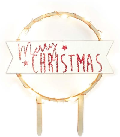 ScrapCooking Cake Topper LED Merry Christmas