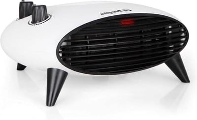 Elektrische kachel met thermostaat dimbaar - 2000 W vermogen - 2 warmtestanden en koude luchtventilator - zwart