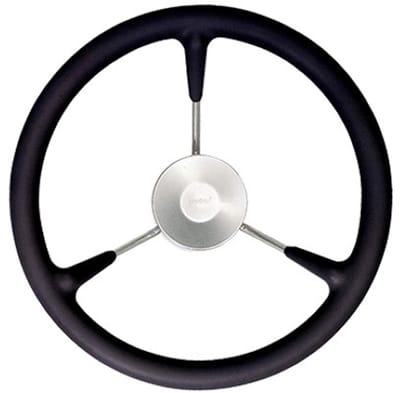 VETUS RVS Stuurwiel Ø380mm met zwarte Rand | KS38Z