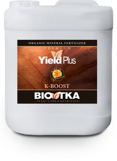 BioTka YIELD PLUS (K-BOOST) 5 Ltr. (plantvoeding - biologische voeding - biologische plantvoeding - planten - bio supplement - hydro plantvoeding - plantvoeding aarde - kalium - kokos voeding – coco - organische plantenvoeding - booster - K)