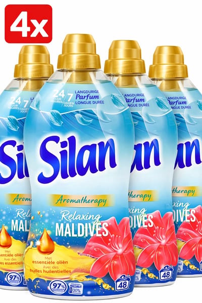 (4x) Silan - Wasverzachter - Relaxing Maldives - 48wb/1056ml