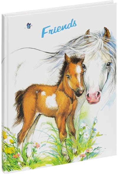 Vriendenboek 'Schattig Veulen', 120 g/m², 60 bladen