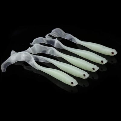 Staart Visaas Zacht Visaas Kunstmatige Vissen Kunstaas Echt PVC Kunstaas voor Visaccessoires (Lichtgevend)