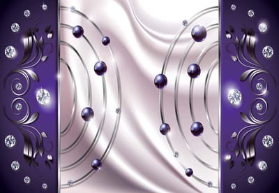 Fotobehang Purple Diamond Abstract Modern | XL - 208cm x 146cm | 130g/m2 Vlies