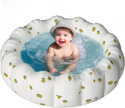 Opblaasbaar kinderbadje, Rond babyzwembad, Opblaasbaar kinderzwembad voor baby's en peuters