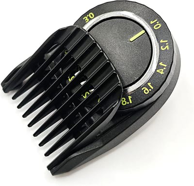 Verstelbare Baardkam - Trimmer Opzetkam Baard Trimmer Opzetstuk - Precisie Trimmen - 1-3mm Instelbaar - 32mm Trimmer - Zwart