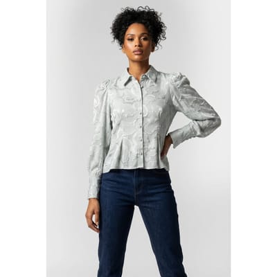 & Other Stories Trish Blouse Turquoise Maat: 40 | Longsleeves Outlet | Dames | Blauw