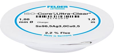 Felder ISO-Core Ultra Clear SAC305 Soldeertin Spoel Sn96,5Ag3Cu0,5 1 mm