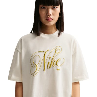 Nike Sportswear T-shirts Dames - Wit - Maat 34 - Katoen Jersey