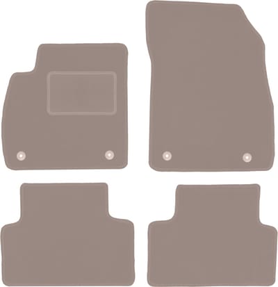 Beige veloursmatten voor: Opel Zafira C minivan (2012-2018)
