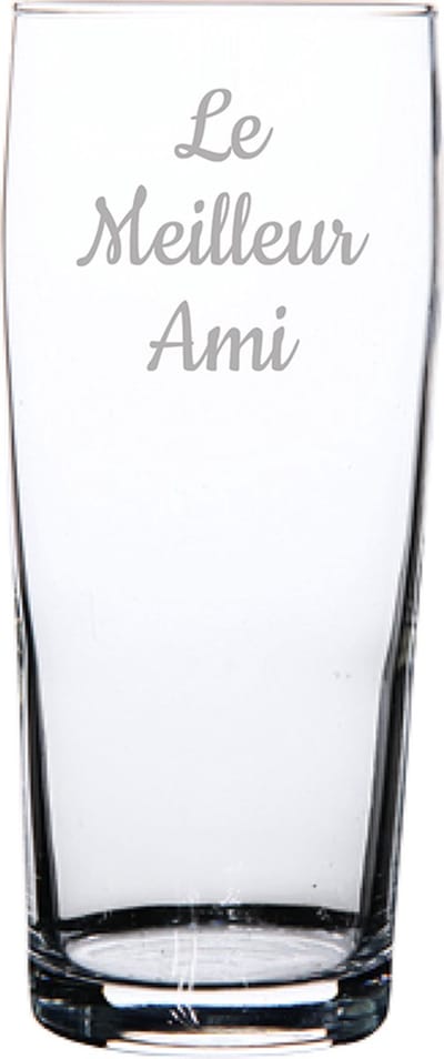 Bierfluitje gegraveerd - 19cl - Le Meilleur Ami