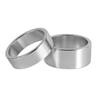 4 Couleurs Ensemble 4 Pièces 5mm 10mm 15mm 20mm Entretoise de Jeu de Direction en Alliage d'Aluminium VTT Potence Avant Fourche Rondelle argenté