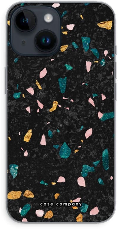 Case Company® - Hoesje geschikt voor iPhone 14 hoesje - Terrazzo N°10 - Soft Cover Telefoonhoesje - Bescherming aan alle Kanten en Schermrand