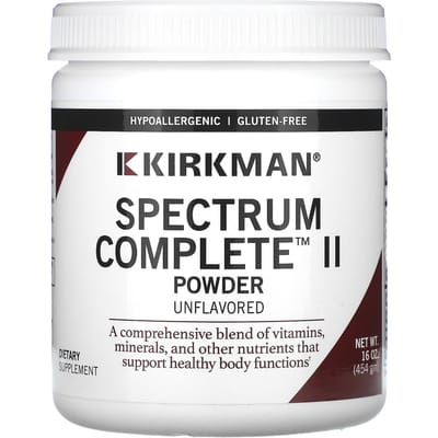 Kirkman Labs, Spectrum Complete II Poudre, Non aromatisé, 16 oz (454 g)