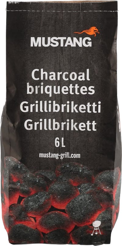 Mustang Houtskoolbriketten 2 kg - Houtskool - Briketten - barbecue briketten - hardhout