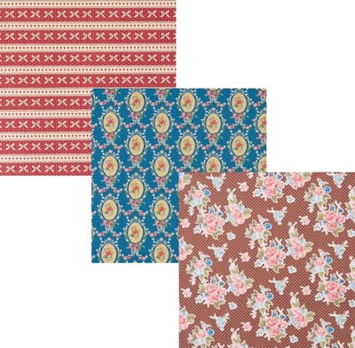 Assortiment 1 luxe kadopapier cadeaupapier inpakpapier - 200 x 70 cm - 3 rollen