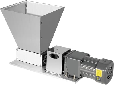 Elektrische Graanmolen - Moutbreker Homebrew - Thuis Brouwen Mouten - Roestvrij Staal Wals - 4 Liter Trechter
