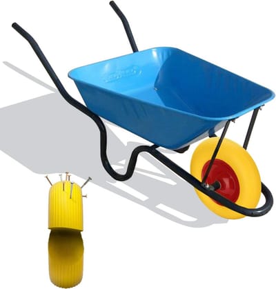 Massief Rubber Kruiwagenwiel 390 mm Lekvrij Reservewiel voor Tuinwagen
