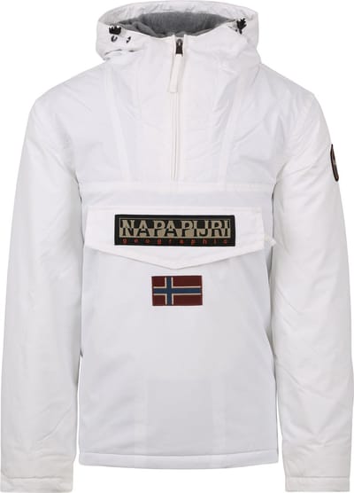 Napapijri - Rainforest Jas Wit - Heren - Maat M - Modern-fit
