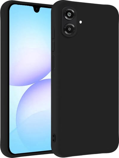 Hoesje - Geschikt voor Samsung Galaxy A07 - Sterk & Shockproof - Siliconen Case - Hoes Cover - Telefoonhoes - Zwart