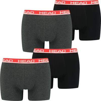 HEAD Heren Boxershorts HEAD BASIC BOXER 4er Pack Veelkleurig S