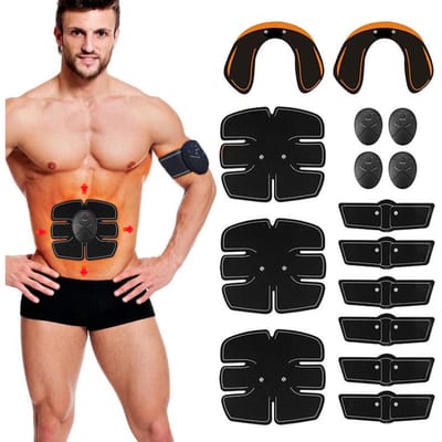 15 stuks EMS Ultimate Muscle Stimulator Training Gear Heuptrainerset Fitnessapparatuur Fit Full Body zwart