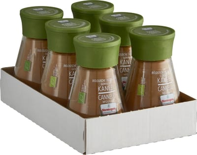 Verstegen - Kaneel Biologisch - Glazen strooier - 6 stuks - Kruiden & specerijen - 228g