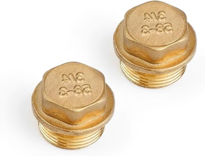 3/4 inch messing blindstop voor radiatoren, afdichtkap voor verwarmingssystemen en leidingen, geschikt voor distributiesystemen