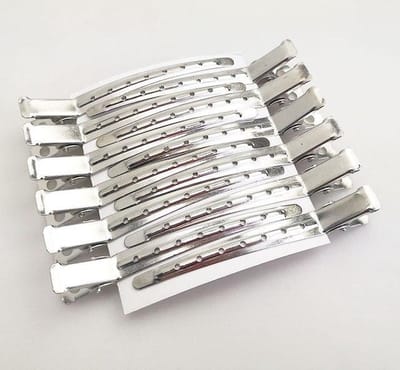HairCare - Metalen haarklem - haarclip - 85 mm - Haarclips - 12 stuks - Kapper