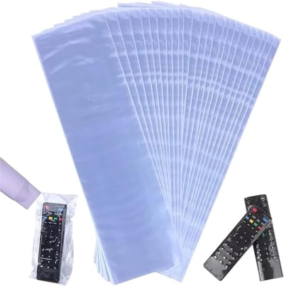 40 Stuks Transparante PVC Krimpfolie Voor Afstandsbedieningen - Universele Bescherming Tegen Vuil en Stof, 8 x 25 cm