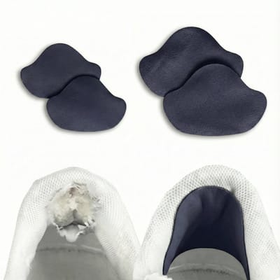 Hypedpair Hak Reparatie Schoen Vervanging - Donker Blauw - Set van 4 - Hielzooltje - Inlegzool - Hielzool - Hakbeschermers - Anti-Slijtage Na Hak - Voetverzorging
