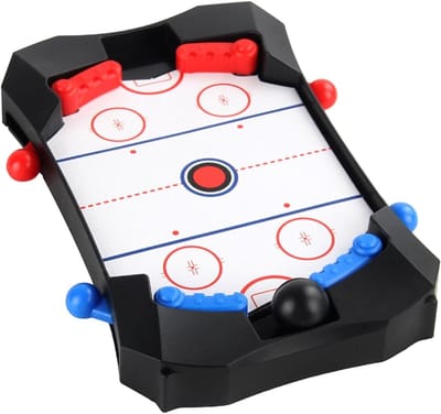 Air Hockey Spel - Tafelspel Mini - Familie Entertainment - Snel en Leerzaam - 25 x 16 cm - Standaard