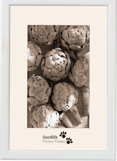 Fotolijst Merano 24x30 Wit - Normaal glas - 12 mm breed profiel - Goodlife Picture Frames