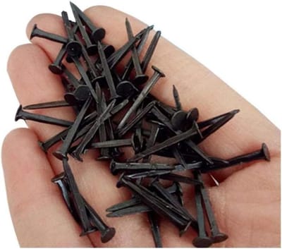 Kleine ijzerwaren - Paneelpinnen spijkers - Bevestigen van objecten - Roestbestendig materiaal - 100 gram - Zwart