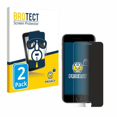 BROTECT - privacy screenprotector voor Apple iPhone 8 - Folie Beschermfolie Blauwlichtfilter 2 Stuks