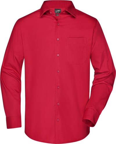 Overhemd Heren met Lange Mouw (Rood) - Maat 2XL