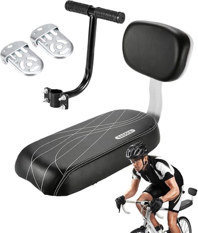 Kinderfietszitje - Fietsstoel Kind - Veilig Vervoer - Verstelbare Breedte - 37x25x16 cm - Zwart