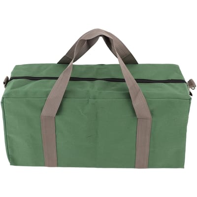 Sac de rangement pour outils en toile à large ouverture avec bandoulière réglable, imperméable, grande capacité, petit format 16 Inch