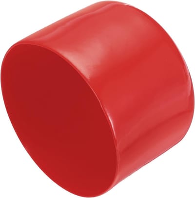 4 Stuks Ronde Rubberen Eindkappen 57 mm Buisstop voor Meubelpoten en Hekpalen Rood