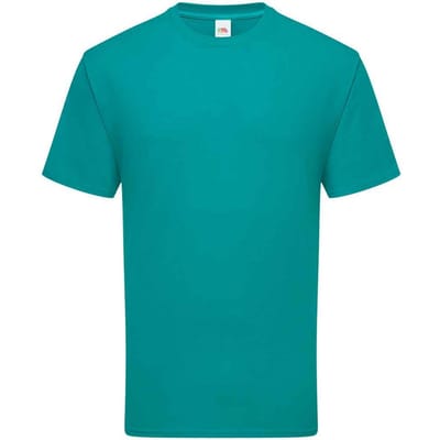 Fruit Of The Loom Heren Ringgesponnen Premium T-Shirt (Ocean Teal)