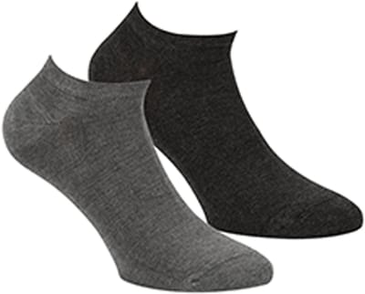 Boru Bamboo - Sneaker Sokken - Antraciet - 36-40 - Bamboe Sokken - Naadloos - Badstofzool - Anti-Bacterieel - Unisex - 2309