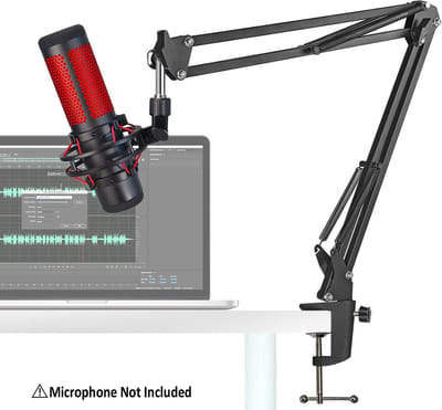 professional microphone arm - QuadCast Boom Arm Stand / microfoonhouder, microphone arm standard adjustable microphone stand 41.4 x 11.7 x 4.6 centimetres