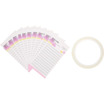 10 stuks Wimperverlenging Opbergkaart Valse Wimper Fans Papieren Kaart Make-up Organizer white