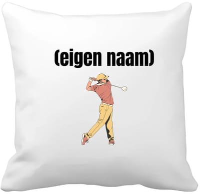 Akyol - golfer man met eigen naam Kussen hoes - Golf - golfers - leuk cadeau voor iemand die houdt van golfen - cadeau - kado - 40 bij 40 cm