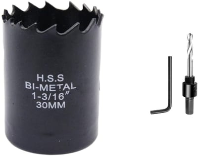 Dailygoods - Crown Saw 30mm - Bimetalen Gatenzaag - Cirkelzaagkop - Geschikt voor Hout en Metaal - Snelle en Schone Sneden - Tot 38mm Snijdiepte