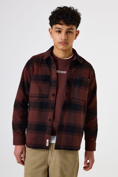 Garcia flanellen overshirt geruit