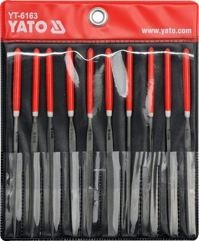 Yato Precisievijlenset Metaal 10-delig